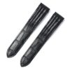 Cartier-Roadster-S-watch-strap-replacement-Black-Alligator-watchband-19mm-20mm (1) Custom Genuine handmade black alligator crocodile Belly-scale Quickswitch leather strap and watch band replacement 19mm 20mm for Cartier Roadster Chronograph, XL, 2510, GMT 19mm 20mm mens and womens watch for sale, quick release systoem easy change between rubber, kevlar and braceleet straps - Shop the premium straps and watchbands Free shipping to US, UK and whole world