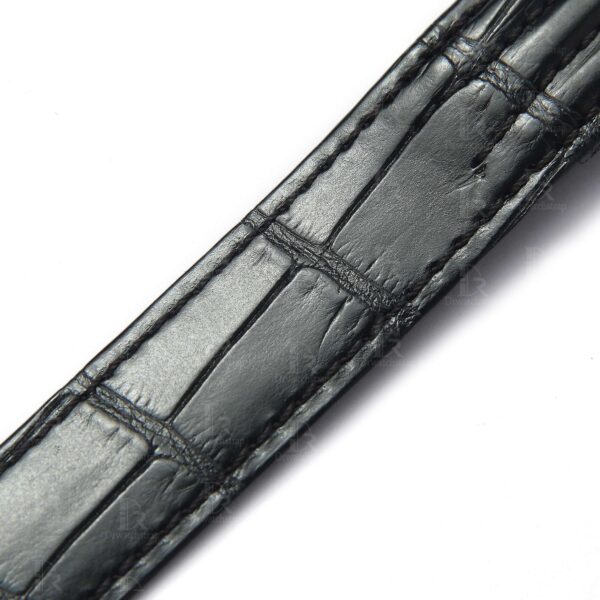 Cartier-Roadster-S-watch-strap-replacement-Black-Alligator-watchband-19mm-20mm (5) Custom Genuine handmade black alligator crocodile Belly-scale Quickswitch leather strap and watch band replacement 19mm 20mm for Cartier Roadster Chronograph, XL, 2510, GMT 19mm 20mm mens and womens watch for sale, quick release systoem easy change between rubber, kevlar and braceleet straps - Shop the premium straps and watch bands Free shipping to US, UK and whole world