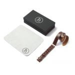 Double wrap leather strap for Hermes watch brown alligator replacement watch band