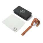 Handmade replacement Hermes double loop leather strap smooth brown calfskin watch band