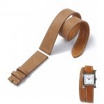 Hermes cape cod double tour strap replacement brown Epsom leather OEM Custom handmade