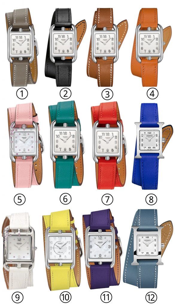 Hermes leather color replacement grey black brown pink green red blue white yellow purple