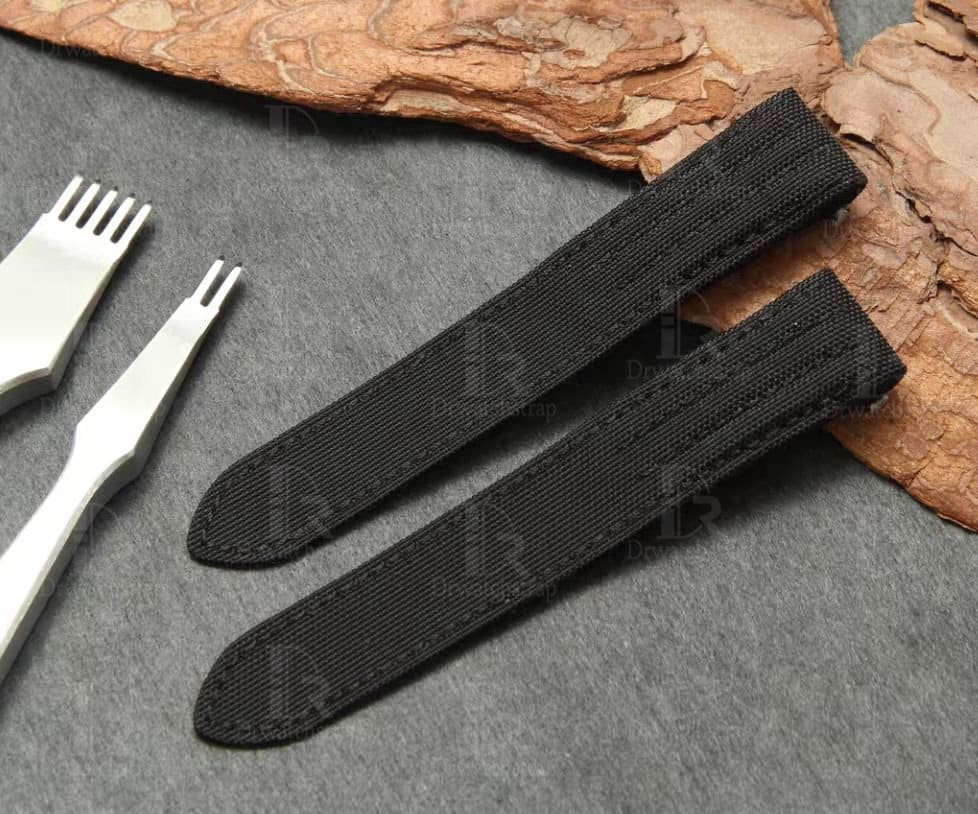 Replacement Cartier Roadster Nylon canvas leather strap quickswitch