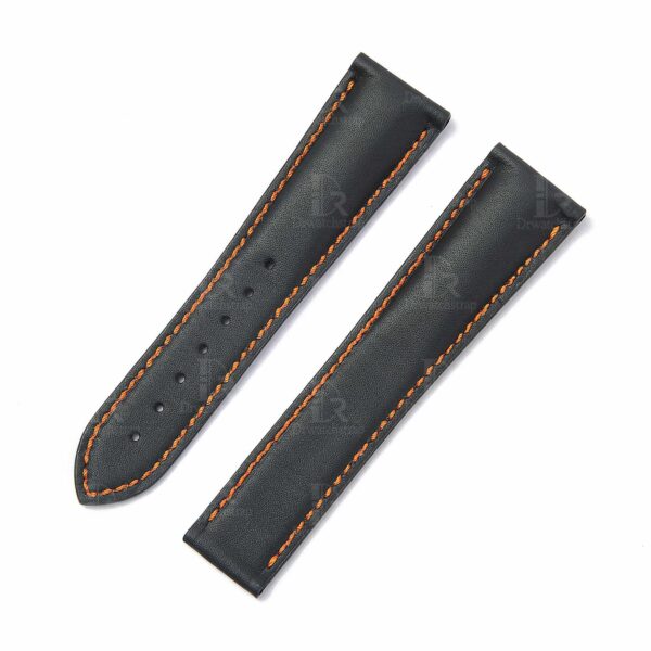 Replacement best Omega Speedmaster straps 18mm 20mm for sale Omega watch leather strap online with the best quality calfskin material of watch band replacement for Omega Speedmaster Seamaster watches