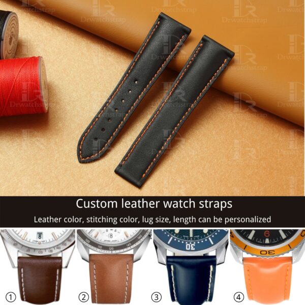 Custom nylon best Omega Speedmaster aftermarket straps 18mm 20mm handmade black canvas - Omega Seamaster watch band replacement online at a discount price aftermarket watch straps