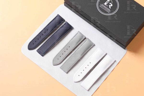 Custom nylon best Omega Speedmaster aftermarket straps 18mm 20mm handmade black canvas - Omega Seamaster watch band replacement online at a discount price aftermarket watch strap
