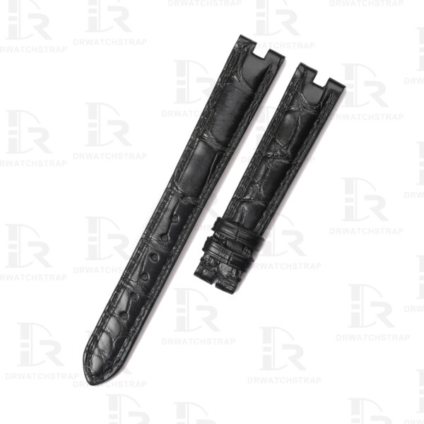 Buy Custom Vintage Cartier Vendome Must De Black leather straps 16mm 14mm handmade for sale watchbands Buy Custom Vintage Cartier Vendome Must De Black leather straps 16mm 14mm handmade for sale watchbands