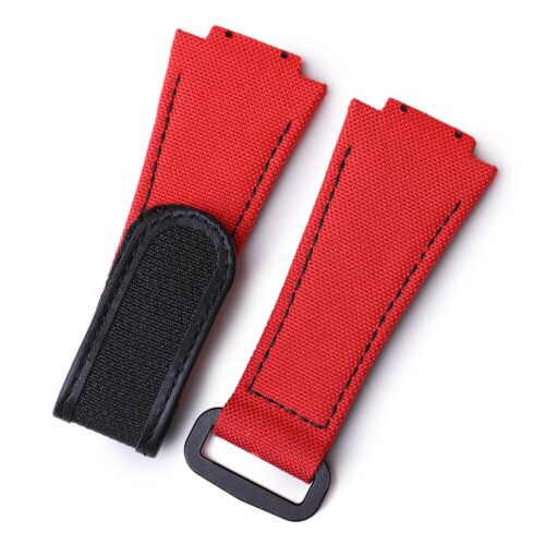 Buy Red velcro nylon watchband for Hublot Big Bang 647 for sale Custom best quality red nylon canvas velcro Hublot watch band and strap replacement for Hublot Big Bang 647 luxury watches - Shop handmade OEM velcro straps online at a low price