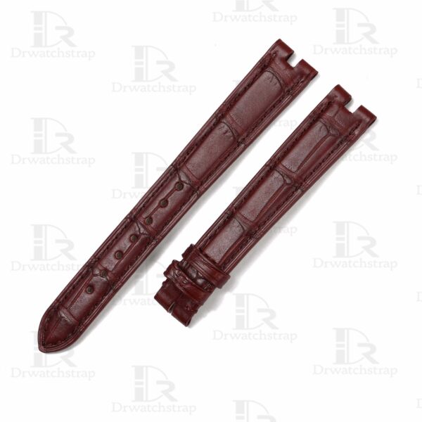 Buy custom Vintage Cartier Vendome Must De Burgundy Red leather watch band 14mm 16mm replacement for sale Buy custom Vintage Cartier Vendome Must De Burgundy Red leather watch band 14mm 16mm replacement for sale