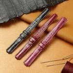 Custom alligator leather strap for Cartier Ballon Bleu de pin buckle watch band (15) Cartier Ballon Bleu Orange Alligator leather watch band (1)