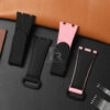 Custom Black Pink velcro strap replacement for Audemars Piguet Royal Oak offshore (1)