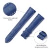 replacement Omega leather watch band 20mm blue watch strap