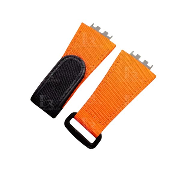 Replacement-canvas-strap-for-Hublot-big-bang-Meca-10-orange-velcro-watch-band (1) Custom canvas strap for Hublot big bang Meca 10 orange velcro watch band
