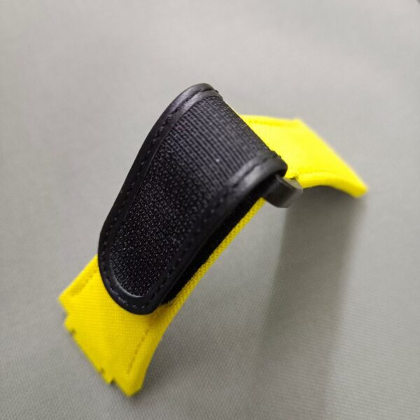 custom velcro watch band for Hublot Big Bang 601 Yellow canvas nylon replacement strap