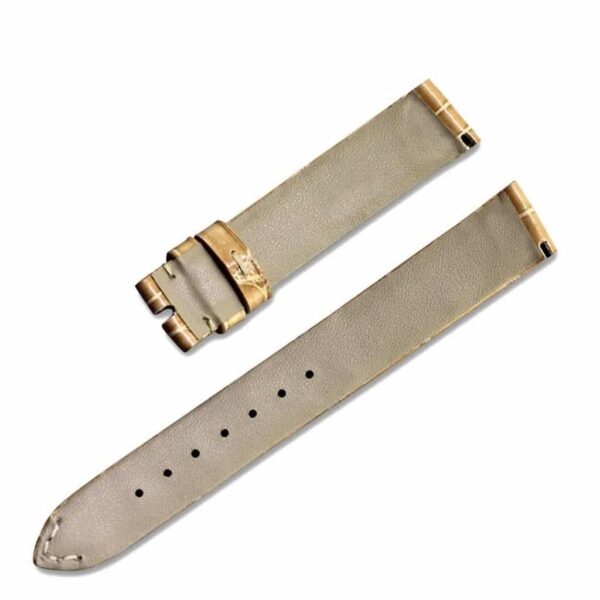 Aftermarket yellow alligator watch band for Vacheron Constantin 1972 Asymmetric - Custom leather strap