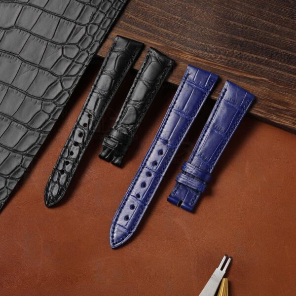 Buy custom Vacheron Constantin 1972 Asymmetric Black leather watch band 14mm 17mm replacement for sale (2)