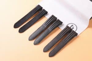 Custom genuine alligator High gloss Dark Green leather watch strap replcament for Cartier Roadster watch