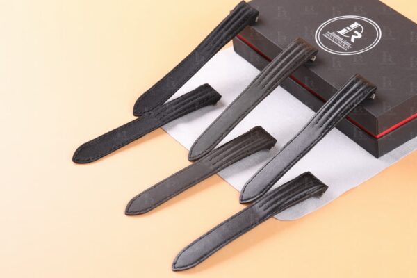 Custom brown black caflskin leather strap and nylon for Cartier Roadster watch band Custom brown black caflskin leather strap and nylon for Cartier Roadster watch band