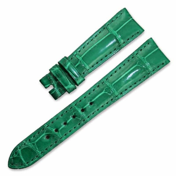 Custom leather strap replacement fit for Patek Philippe green alligator watch band – customized (5) Custom leather strap replacement fit for Franck Muller watch green alligator watch band - customized