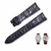 Franck Muller ladies black crocodile strap replacement watchband - customized