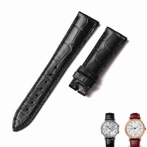 OEM leather strap for Breguet Tradition 5707 7787 black Crocodile replacement watch band for sale Custom best quality replacement black alligator crocodile Breguet leather strap and watch band for Breguet Tradition 5707 7787 luxury watch - OEM watchbands and straps online for sale at a low price