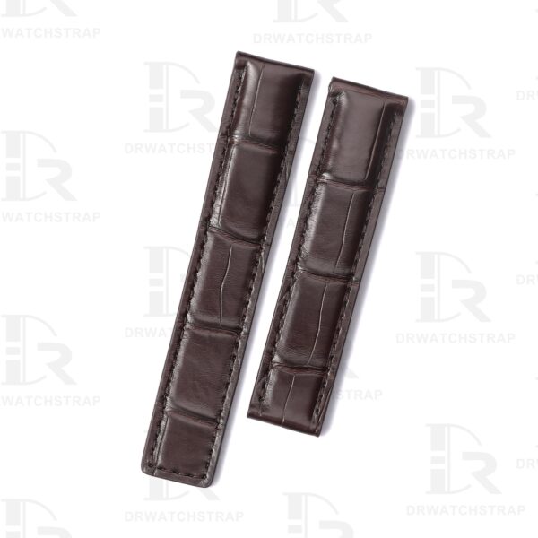 Buy Custom Dark Brown alligator leather watch band for Tag Heuer Monaco Carrera Heritage strap (1)
