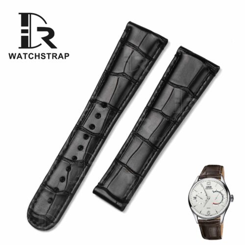 Buy Custom Oris Chet Black Alligator leather strap 20mm 21mm 22mm Handmade watch band (1) Buy Custom Oris Chet Black Alligator leather strap 20mm 21mm 22mm Handmade watch band (1)