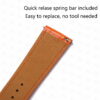 Custom alligator leather watch band for Hermes Cape Cod Heure H Quick release spring bar easy change