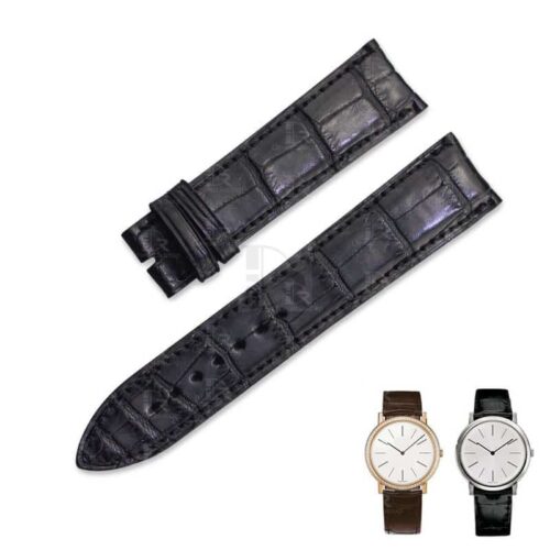 Custom handmade alligator leather watch band for PIAGET Black Tie ALTIPLANO strap (1) Custom handmade alligator leather watch band for PIAGET Black Tie ALTIPLANO strap