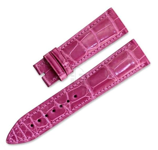 Custom handmade alligator leather watch band for PIAGET Black Tie ALTIPLANO strap
