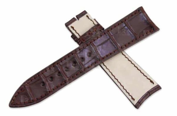 Custom handmade alligator leather watch band for PIAGET Black Tie ALTIPLANO strap