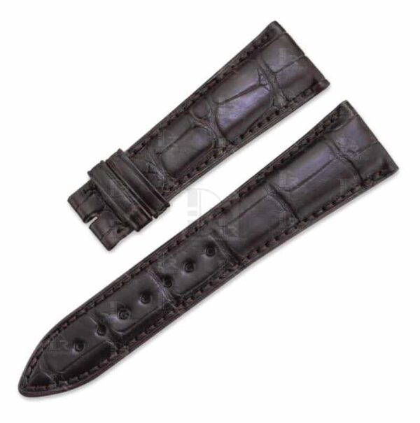 Custom handmade alligator leather watch band for PIAGET Black Tie ALTIPLANO strap