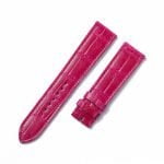 Custom Pink Alligator leather watch band for Hermes Arceau strap