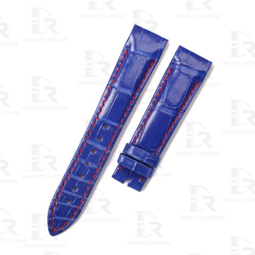 Replacement Aftermarket Blue leather watch band for Franck Muller Conquistador 8006 SC strap (2) Replacement Aftermarket Blue leather watch band for Franck Muller Conquistador 8006 SC strap (2)