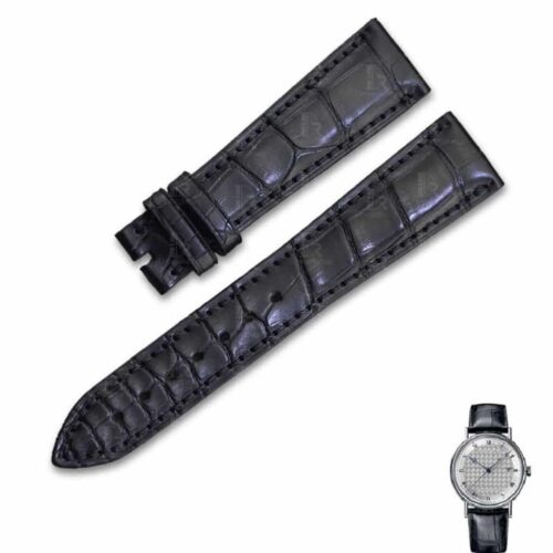 handcrafted Replacement Breguet tradition 5177 5904 5964 Black Alligator leather watch band (1) handcrafted Replacement Breguet tradition 5177 5904 5964 Black Alligator leather watch band