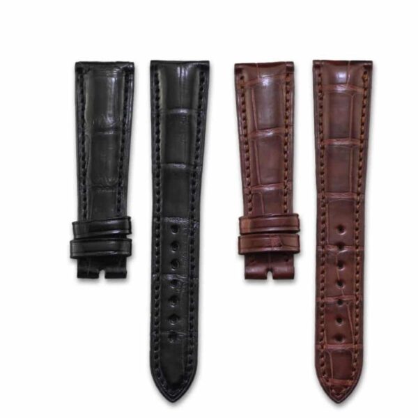 Custom alligator leather strap for Breguet Tradition / Type XX - XXI - XXII (black,brown,blue)