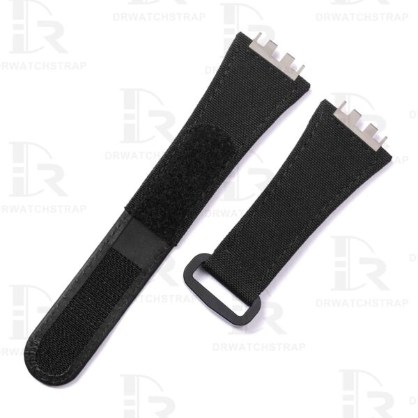Custom Black nylon velcro watch band for Hublot Big Bang 642 Custom Black nylon velcro watch band for Hublot Big Bang 642