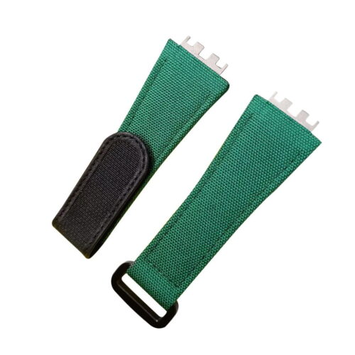 Custom green nylon velcro watch band for Hublot Big Bang 441 Custom green nylon velcro watch band for Hublot Big Bang 441