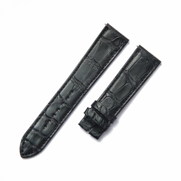 Black pink Alligator leather watch band Patek Philippe Calatrava 5116 5119 5120 5296 strap (3)
