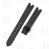 Buy Custom Chopard Happy Diamonds ladies watch Blak Satin leather strap 10mm 11mm 13mm handmade watch band