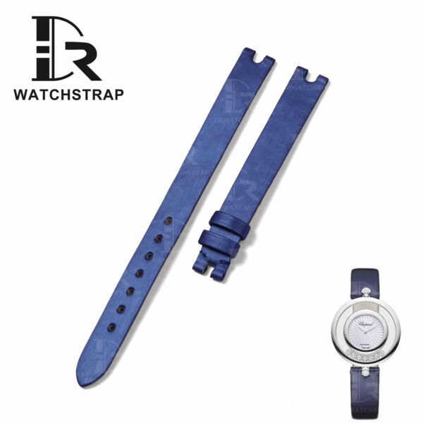 Buy Custom Chopard Happy Diamonds ladies watch Satin leather strap 10mm 11mm 13mm handmade straps (1)