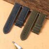 Custom Tudor Black Bay 58 41 BB Bronze suede olive leather strap 23mm replacement watch band