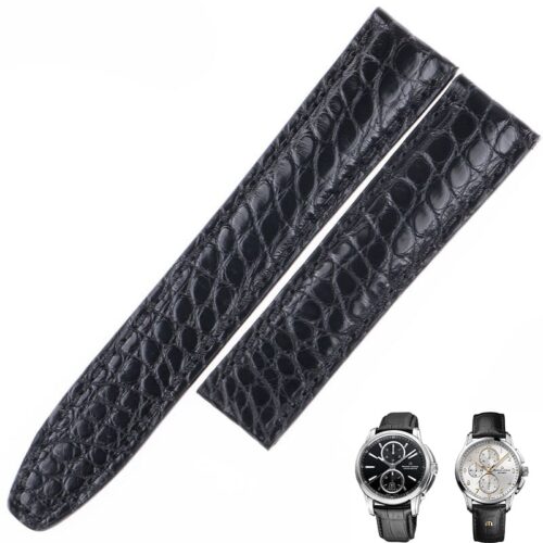 Custom handmade Round-scale leather strap for Mauriox Lacroix watch band Custom replacement handmade Round-scale leather strap for Mauriox Lacroix Pontos watch band
