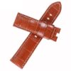 Genuine American Alligator Belly-scale Brown leather watch straps and watch bands 22mm 24mm 26mm replacement for Panerai Luminor Due, Radionir luxury watches from DR Watchstrap for sale at a low price - Shop the high-end quality crocodile strap and watch band