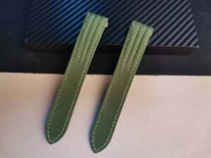 Cartier Roadster olive green canvas nylon watch band strap