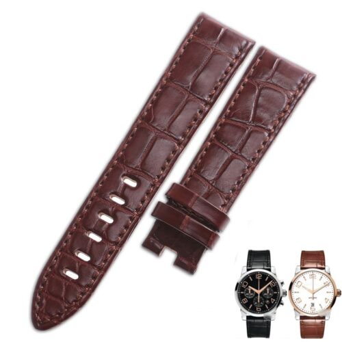 Replacement alligator leather strap for Montblanc TimeWalker watch band Replacement alligator leather strap for Montblanc TimeWalker watch band