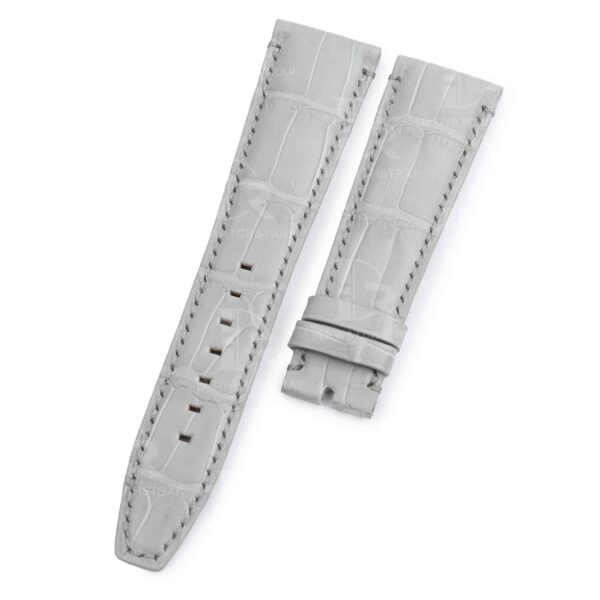 Custom handmade grey alligator watch bands for Audemars Piguet Code 11.59 straps