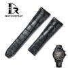 Buy Custom genuine alligator leather watch bands replacement for Maurice Lacroix Pantos luxury watch strap (1)