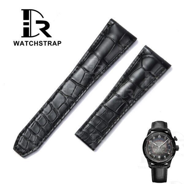 Buy Custom genuine alligator leather watch bands replacement for Maurice Lacroix Pantos luxury watch strap (1)