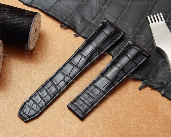 Buy Custom genuine alligator leather watch bands replacement for Maurice Lacroix Pantos luxury watchbands (1)